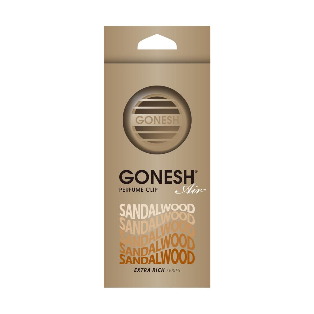 Ароматический клип GONESH (Освежитель воздуха для автомобильного кондиционера) Сандаловое дерево (глубоко