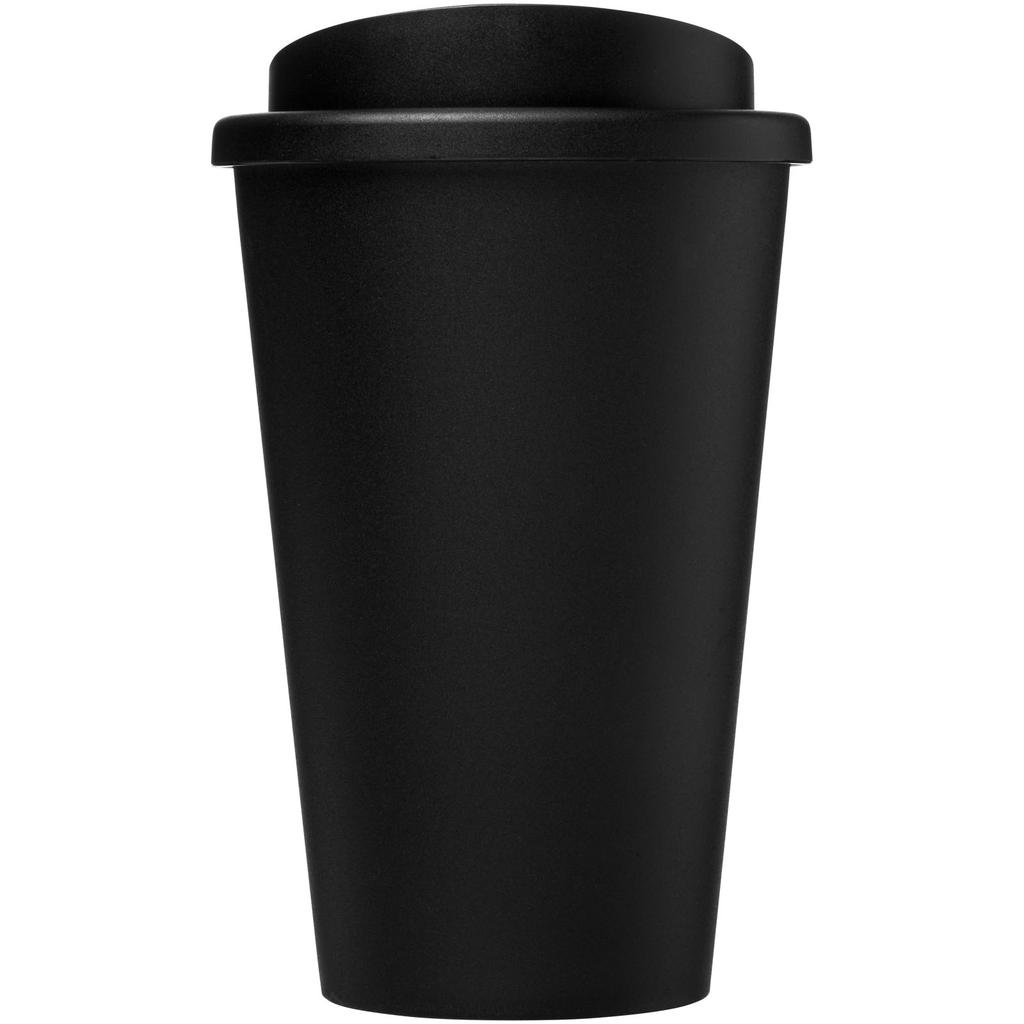 Americano "Recycled" 350 ml thermal tumbler Solid black