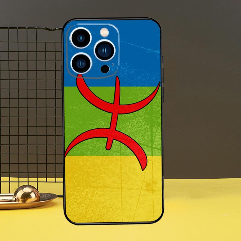 Amazigh Berber Flag Funda For iPhone 12 13 Mini 11 14 16 15 Pro Max XS X XR 7 8 14 16 15 Plus Phone Case