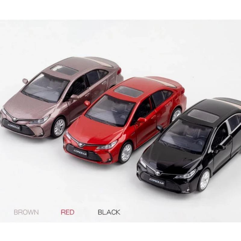 1/33 TOYOTA Corolla Hybrid Alloy Car Die Литая игрушечная модель автомобиля Звук и свет Детские игрушки Коллекционные предметы Подарок на день рождения