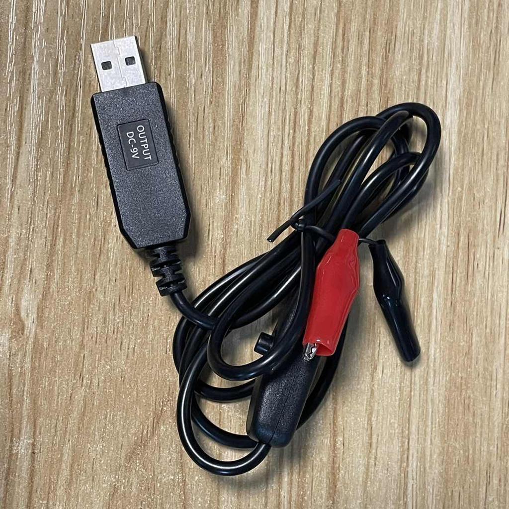 Зажимы типа «крокодил» USB-вход 5 В 2 А на выход 9 В 0,6 А, адаптер питания, кабель для камеры безопасности и беспроводных маршрутизаторов