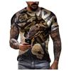 Summer Quick-drying Men's T-shirt Animal Python Pattern 3d Printed Hip Hop Alternative Personality Crewneck Loose Short Sleeve