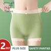 Mid Waist Seamless Shorts Plus Size Women's Summer Panties Thin Modal Cotton Antibacterial Shorts Under Dress