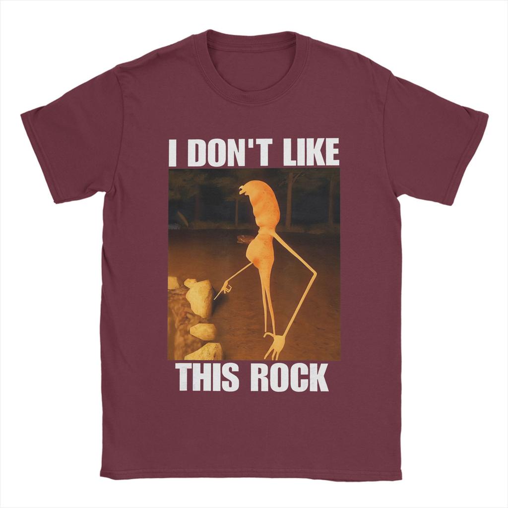 Men Women Graphic Printed Marcus The Worm I Don't Like This Rock Tee T Shirt Cotton T-shirts Clothing