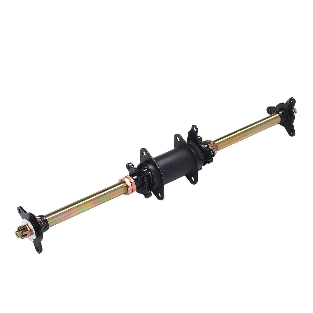750mm 29 Inch Go Kart Rear Axle Assembly with Frame Fixing Bracket and Bolt Hub Flanges for ATV Off Road Vehicles Drift