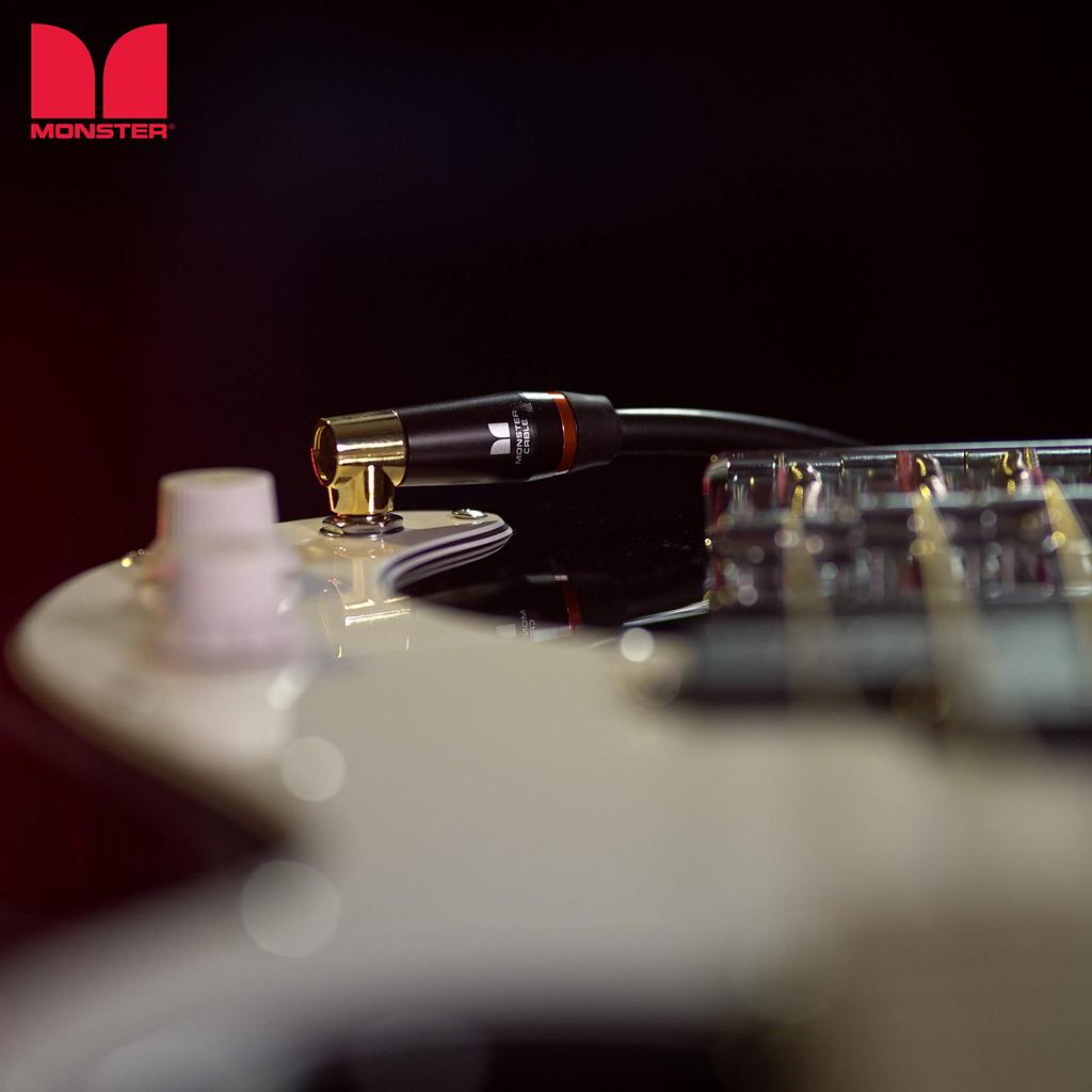 Monster Cable MONSTER CABLE Musical Instrument Cable for Bass 12ft Straight XL 600549 Guitar, Length, Plug, M, BASS2-12A,