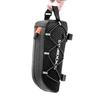 Waterproof frame-mounted bicycle bag with webbing, 1l - black