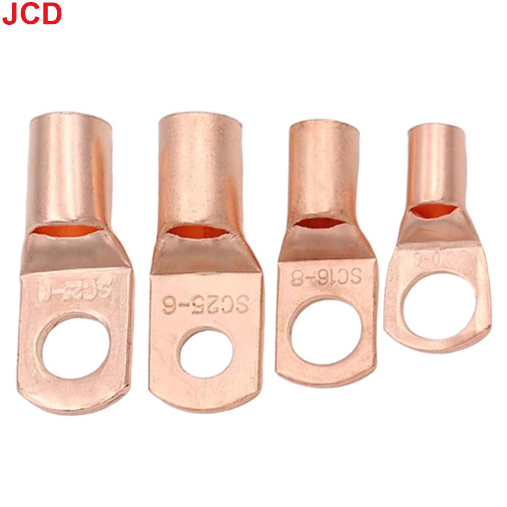 JCD 5/10/20pcs Copper Lug Ring Wire Connectors Bare Cable Electric Crimp Terminal SC4-6 SC6-6 SC6-8 SC10-6 SC16-6 SC16-8 SC25-8