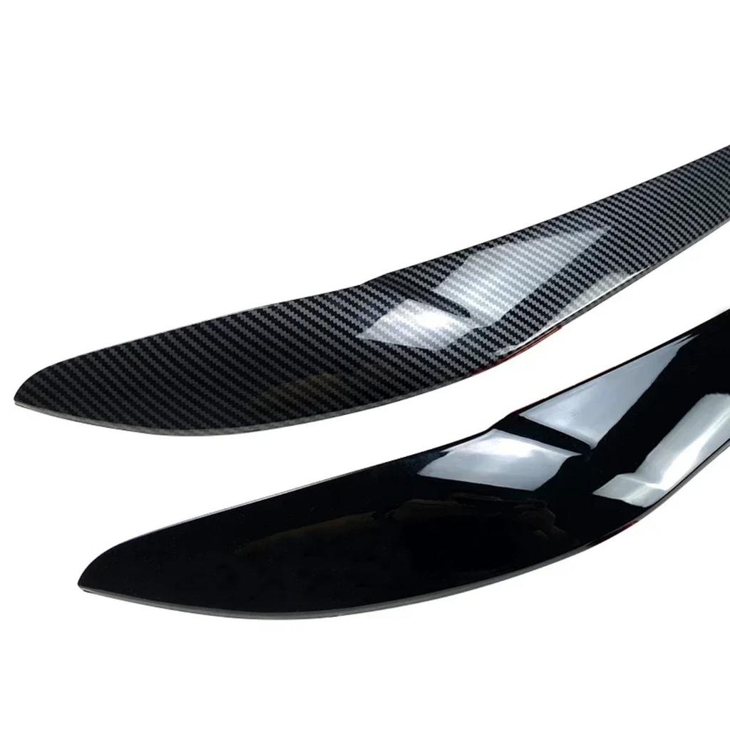 Для BMW X3 F25 X4 F26 2014 2015 2016 2017 2018 Глянцевый черный/Под карбон Накладки на фары автомобиля Веки Брови Обвес Наклейка Тюнинг