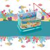 Aquarium Fishing Toy For Kids, Baby Aquarium Toy With Light & Music, Artificial Fish Tank With 2 Magnetic Fish, Electric Tank Toy