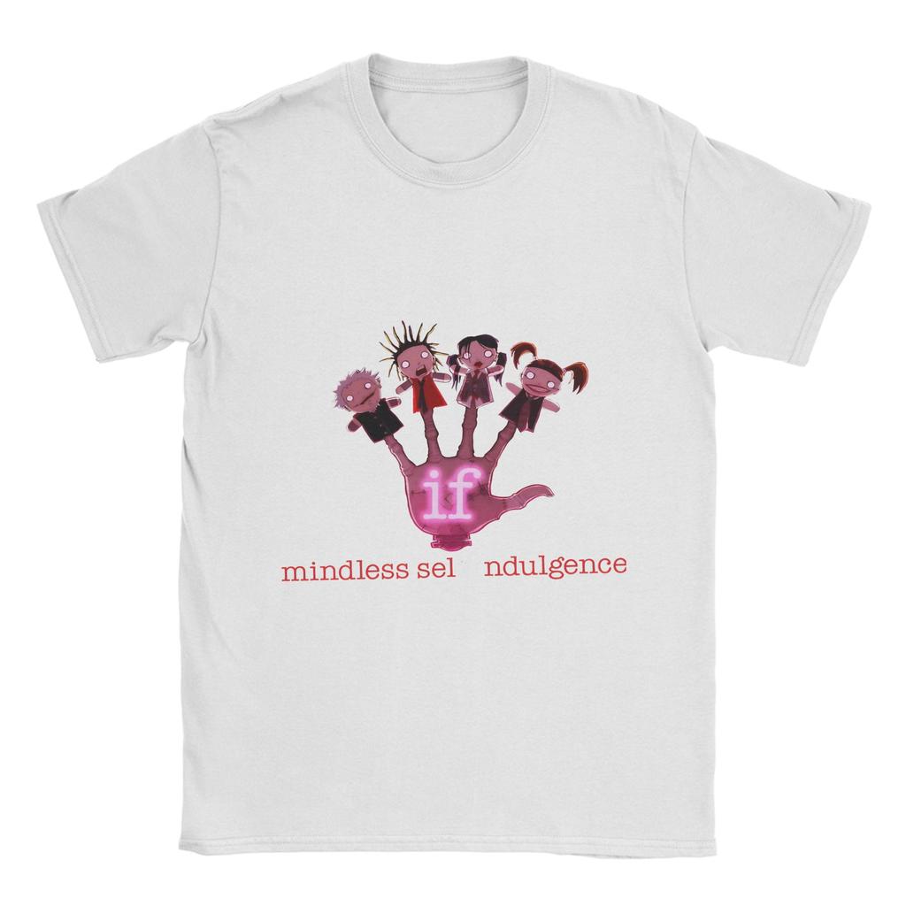 Мужские футболки Mindless Self Indulgence Винтажные хлопковые футболки с коротким рукавом Футболка с круглым вырезом Одежда Подарок