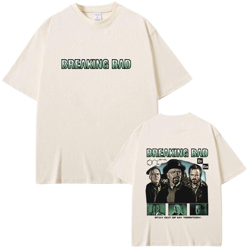 Heisenberg TV Breaking Bad Stay Out of My Territory Tshirt Better Call Saul T Shirts Summer Unisex Women Fashion Oversized Tshirt