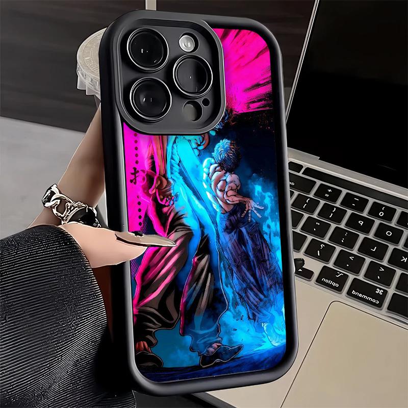 Чехол для телефона iPhone 17 Air 16E 15 16 Pro Max Аниме-чехол Baki the Grappler 14 Plus 13 12 Mini Мягкий силиконовый чехол Fundas