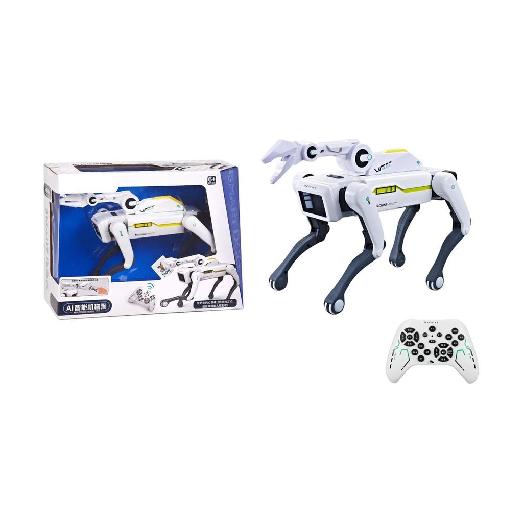 Интерактивная игрушка-робот-собака с дистанционным управлением, программируемым голосовым управлением, отличный подарок на день рождения для мальчиков и девочек.