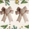 3 шт., Рождественский бант, Подвеска для украшения двери, Украшение для рождественской елки, Бант