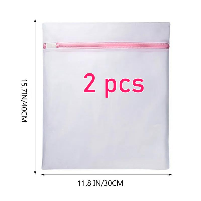 Transparent Zippered Fine Mesh Laundry Bag with Pocket, Reusable Travel Storage Organizer for Shirts, Bras, Socks, Stockings