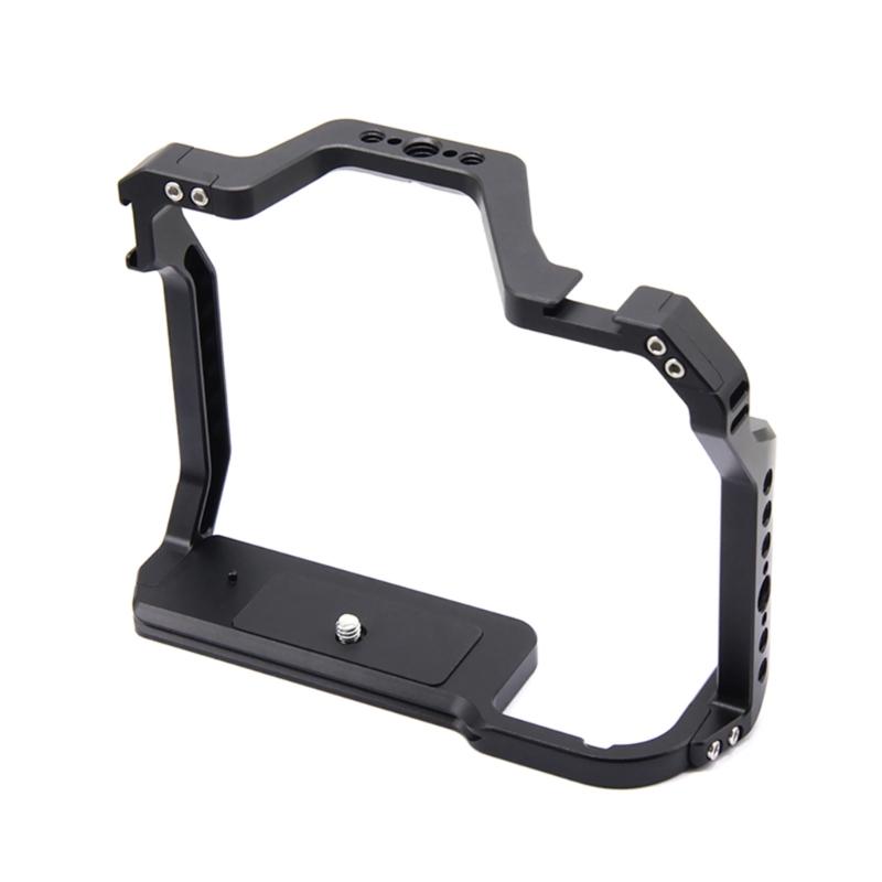 Protective Case Cage for 5D Mark II III Action Camera, Metal Frame Case Cover 1/4 Screw Hole Mount Frame
