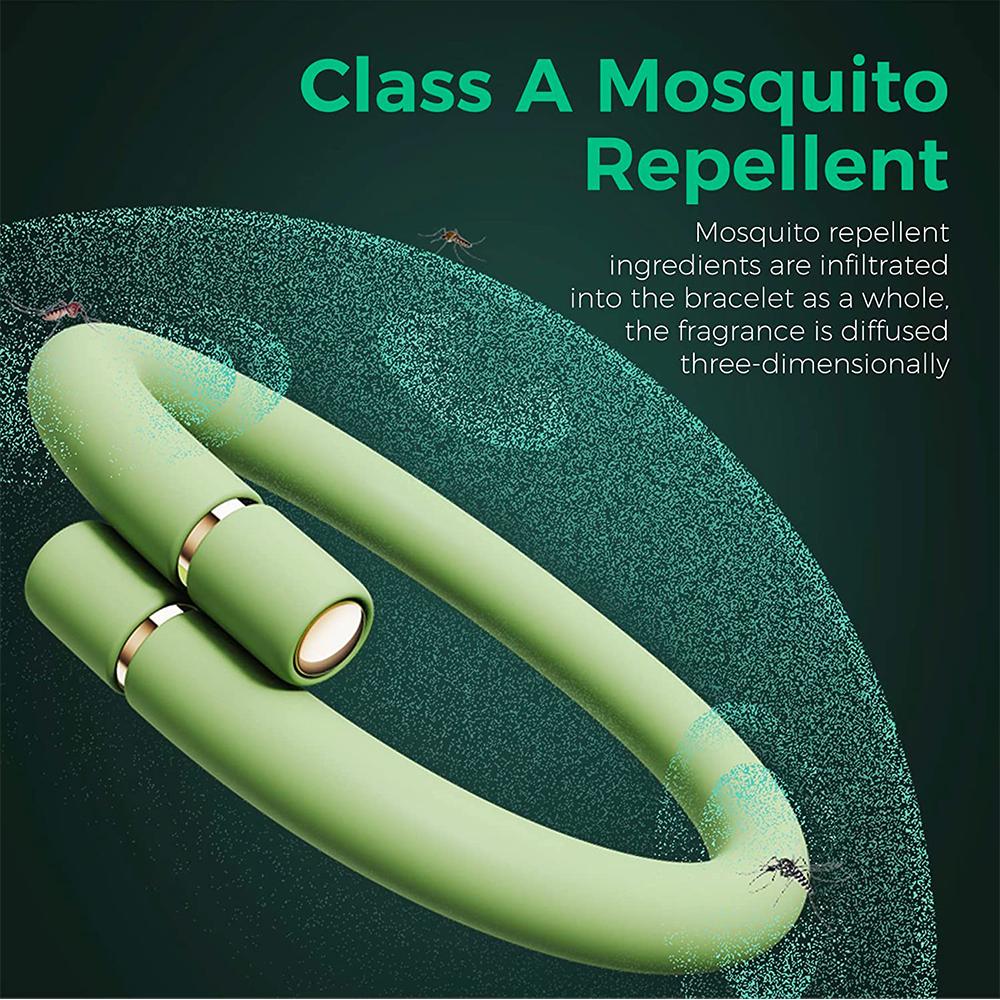 2 шт. Браслеты от комаров Силиконовые водонепроницаемые браслеты от насекомых