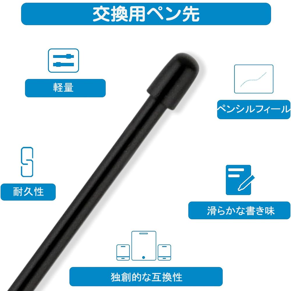 YIBOOOM Стержни для Pro Pen 2 совместимы с Pro Pen Standard Pen планшетом Хорошее письмо Легко сглаживать Manga High 30 шт. Wacom, 2, перо, наконечник,