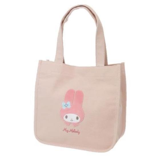 Сумка-тоут Marimo Craft с пушистым патчем Sanrio Characters, My Melody, Ш25 x В25 x Г12 см (SRTZ-141)