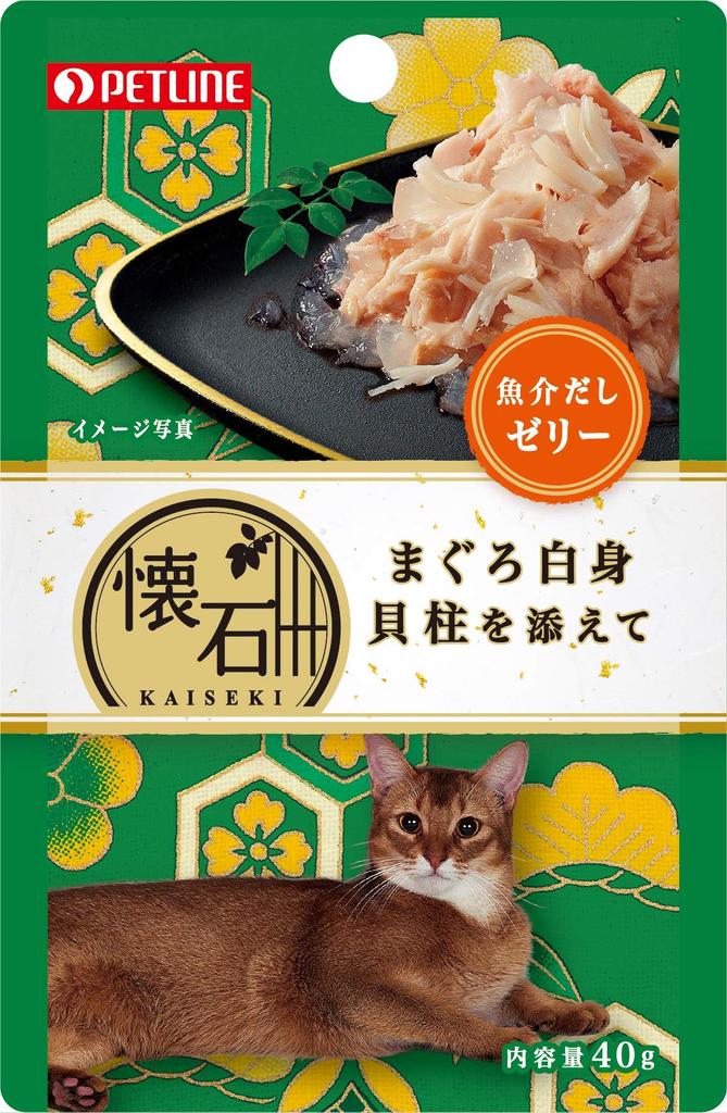 Корм для кошек Pet Line Kaiseki Retort Tuna White Meat с гребешком Seafood Jelly влажный пакетик 40 г x 12 шт. (Оптовая закупка)