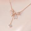 925 silver, gold-plated, volume ribbon cubic necklace