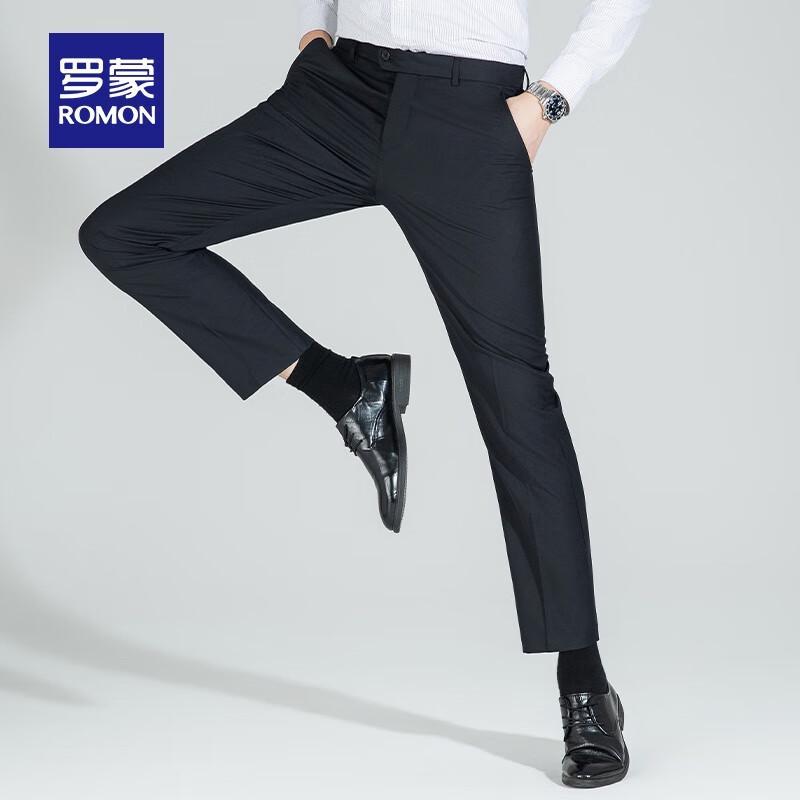 ROMON Мужские брюки в стиле business casual прямого кроя