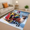 3D  Cute Minions Cartoon Christmas Gift Living Room Non-Slip Area Rug Carpet for Bedroom Playroom Sofa,Home Decor Doormat