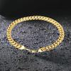 Punk Fashion 8mm Miami Curb Cuban Link Chain Bracelet Gold Silver Color Stainless Steel Hand Chains For Men Women Jewelry Gift