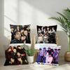 Kpop A-AteezS Pillow Case Short Plush Double-sided Print Square Throw Pillow Covers Sofa Home Cushion Decor