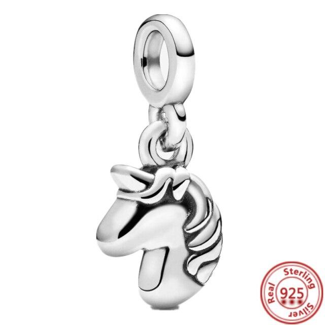 Серьги-браслет Charm Me, ювелирные изделия своими руками, серебро 925 пробы, моя любовь, морская звезда, фламинго, ласточка, мир, мини-подвеска из бисера