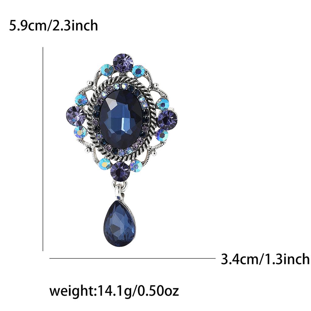 High-End Retro Small Court Pendant Baroque Brooch Fashion Temperament Women'S Clothing Corsage Jewelry Pin