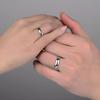 Simple Men Women Rings Stainless Steel Couple Friend Parents Wedding Anniversary Jewelry Gifts