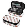 Pencil Bag Lightweight Durable 300D Polyester Easy Open Zipper with Mesh Pocket Removable Divider and Pen Slots for Boys Girls