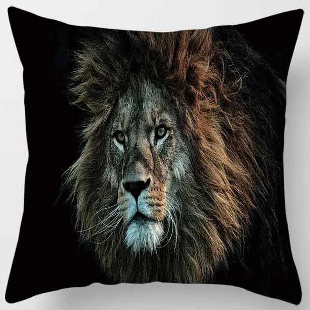 45X45СМ Серия Животные Тигр Подушка Подарок Украшение для Дома Офиса Подушка Наволочка для Подушки Спальня Диван Автомобиль