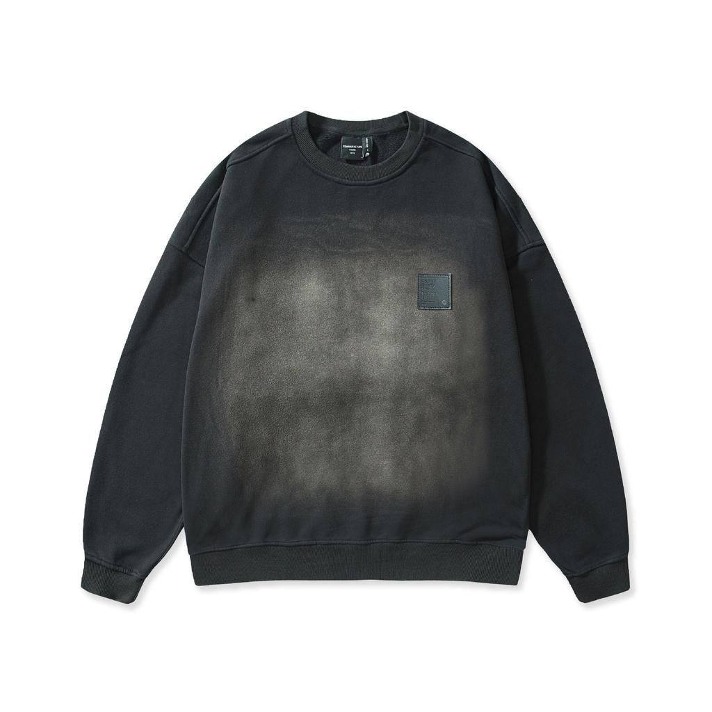 Fried And Washed Heavy Sweater Men'S Loose Round Neck Inner Bottoming Shirt Trendy Brand Large Size American Clothes