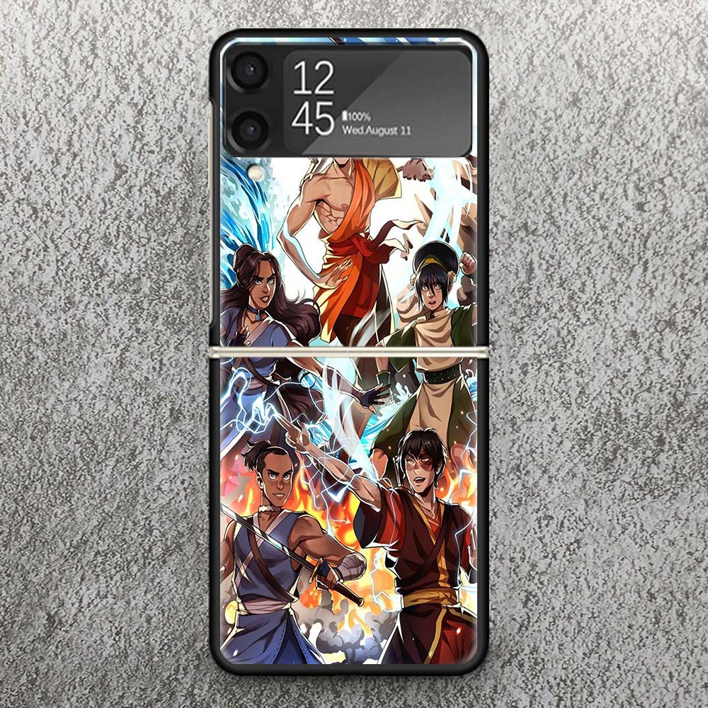 Чехол для телефона Anime Аватар: Легенда об Аанге Zflip4 Zflip5 Для Samsung Z Flip3 Flip4 Flip5 5G ZFlip 4 5 3 Чехол-оболочка для мобильного телефона Fu