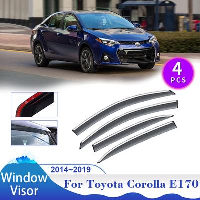 Для Toyota Corolla E170 Levin Elegance Altis X Sedan 2014~2019 оконный козырек солнцезащитный дождевик дефлектор боковой вентиляционный тент аксессуары