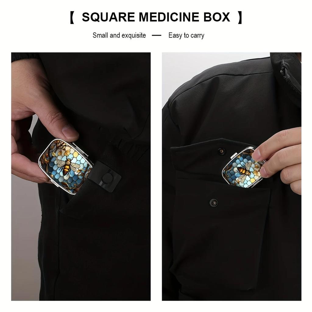 Travel Cases Lovely Colored Medicine Metal Jwelery Organizers Household Holder Iron Cabinet Small Pill Container