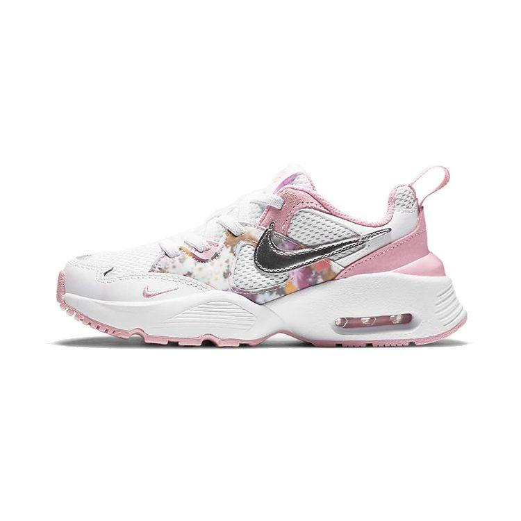 Nike Air Max Fusion SE Удобные Круглый носок Устойчивые к истиранию Дышащие Низкие Детские Lifestyle Обувь Розовый Белый CZ6584-100