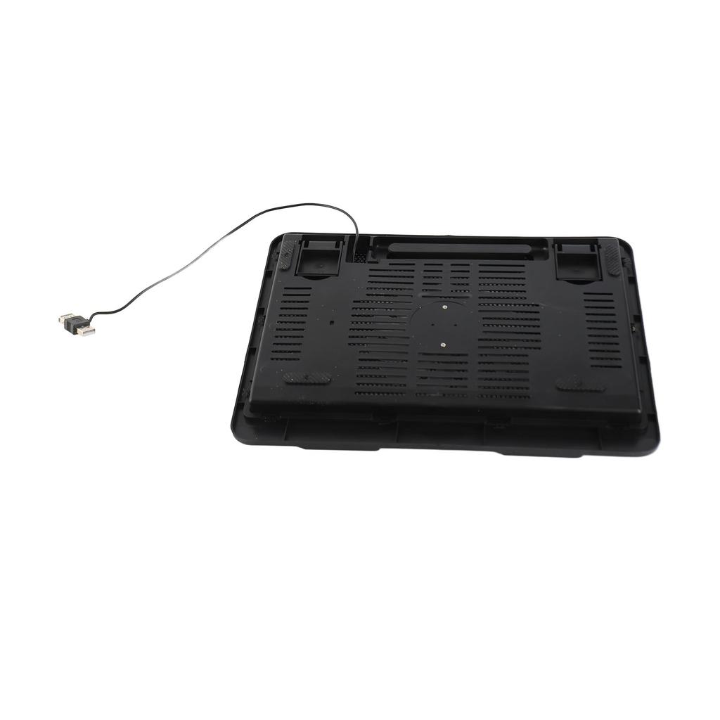 Охлаждающая подставка для ноутбука с большим вентилятором и USB-подставкой для ноутбука 14" или ниже, черная