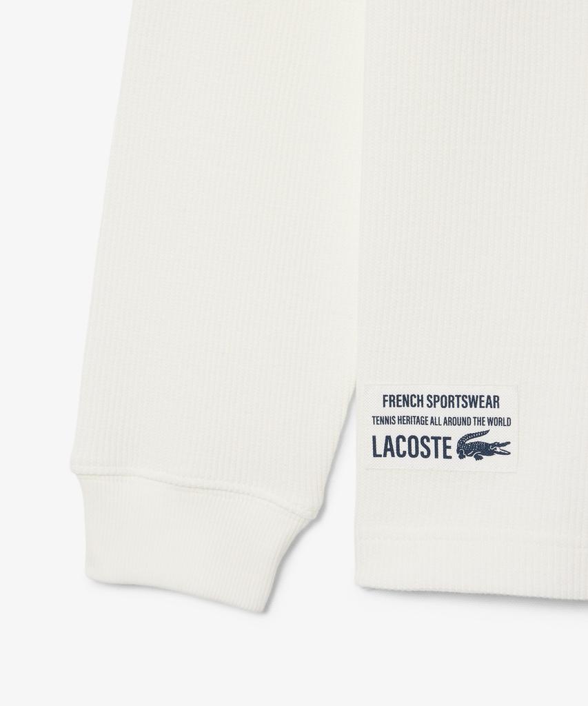 Мужская вафельная футболка с длинным рукавом и воротником-хенли LACOSTE Th1300-56G 70V