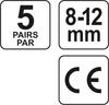 Earplugs, silicone, SNR 22 dB, 5 pairs. YT-7455 YATO