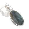 Natural Labradorite Gemstone 925 Sterling Silver Jewelry Pendant 1.65" o2S57