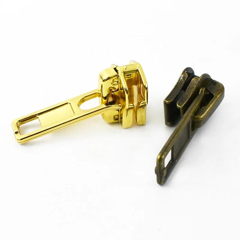 10/20 шт. 3# 5# Слайдер для молнии для металлических смоляных молний, сумка, одежда, обувь, декор, пуллер для молнии, головка, швейная фурнитура для одежды, застежка