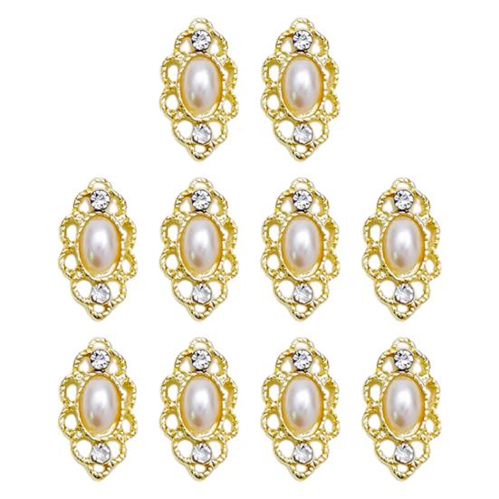 10 шт. декоративные долговечные великолепные ретро роскошные искусственные кристаллы стиль нейл-арта подвески аксессуары для ногтей