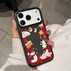 Круглая Рождественская Снеговик Чехол для Телефона Для IPhone 17 17Air 16 15 Чехол Для IPhone 11 13 12 14 Pro Max 16 15 14 Plus Чехол Funda