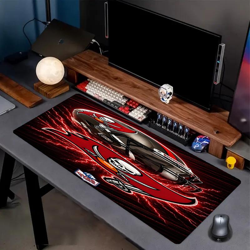 Tampa Bay Buccaneers Print Mouse Pad, Anti‑Slip Desktop keyboard Mat, for PC Laptop Gaming Working Daily Use, Cool Festival Birthday Gift