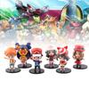 Collectible Anime Character Figures Set Of Six Pvc Toys Cute Ash Misty Models