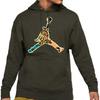 Jordan Sweatshirts Men's Green Hooded Moderate Regular CU1692-355